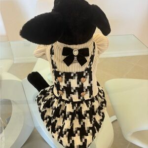 Stylish Black and White Furry Animal Dresses 👗